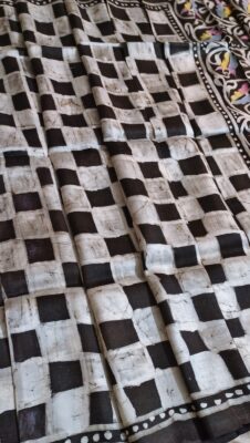 Pure Silk Sarees With Handpainted Batik Design (10)