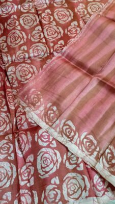 Pure Silk Sarees With Handpainted Batik Design (13)