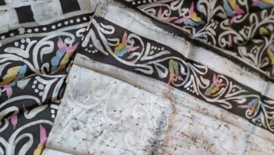 Pure Silk Sarees With Handpainted Batik Design (7)