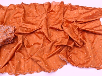 Semi Tussar Silk Scallaped Sarees (5)