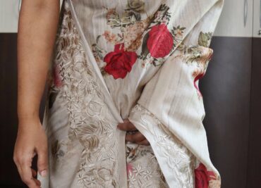 Tussar Silk With Parsi Work Sarees (6)