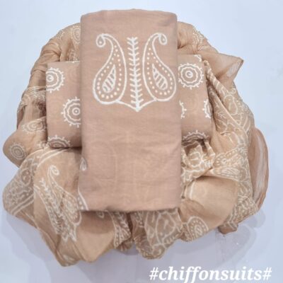 Latest Coton Dress Materials With Chiffon Dupatta (16)