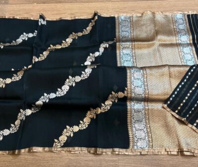 Pure Handloom Weaving Kora Silks Sarees (2)