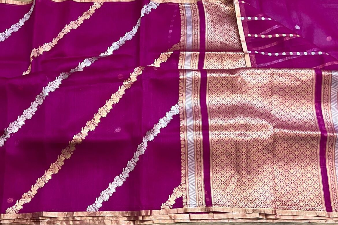 Pure Handloom Weaving Kora Silks Sarees (3)