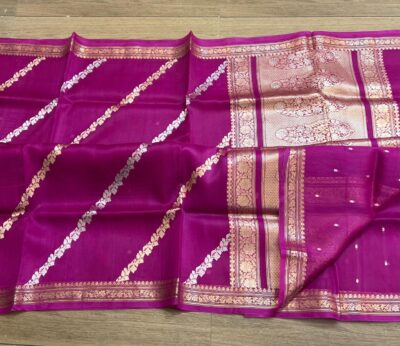 Pure Handloom Weaving Kora Silks Sarees (4)