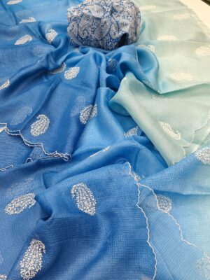 Beautiful Tussar Kota Collection With Blouse (3)