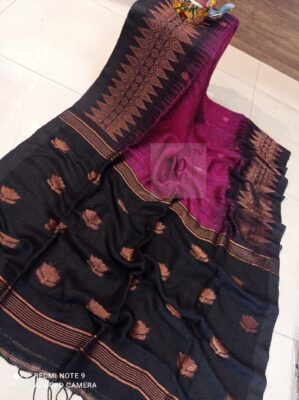 Exclusive Linen Jamhani Sarees With Blouse (10)