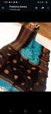 Exclusive Linen Jamhani Sarees With Blouse (11)