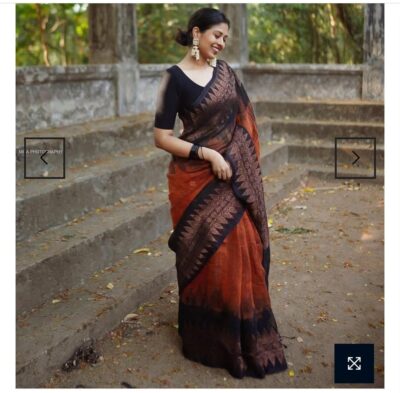 Exclusive Linen Jamhani Sarees With Blouse (12)
