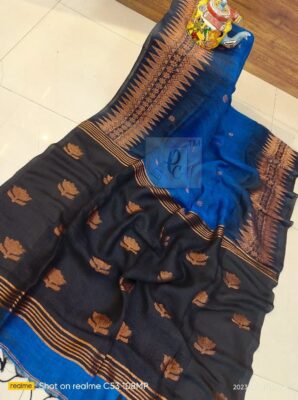 Exclusive Linen Jamhani Sarees With Blouse (9)