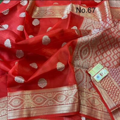 Latest Banaras Kora Silk Sarees With Price (12)