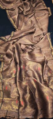 Latest Organic Linen Weaving Sarees (11)
