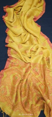 Latest Organic Linen Weaving Sarees (12)