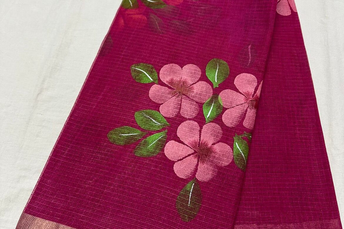 Pure Kota Cotton Hand Painted Sarees (7)