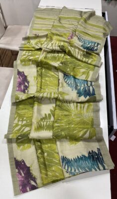 Soft Linen Tussar Sarees With Prints (11)