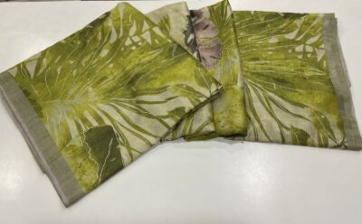 Soft Linen Tussar Sarees With Prints (15)