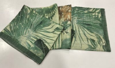 Soft Linen Tussar Sarees With Prints (7)