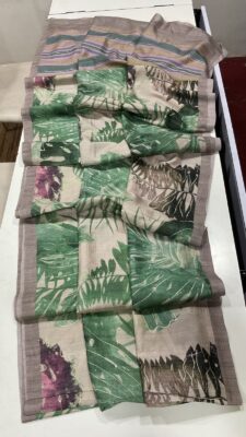 Soft Linen Tussar Sarees With Prints (9)
