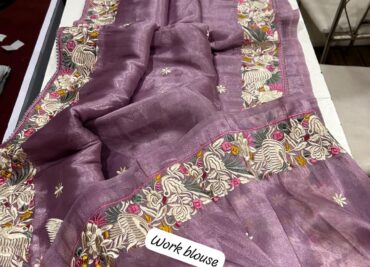 Premium Tissue Sarees With Parsi Work (16)