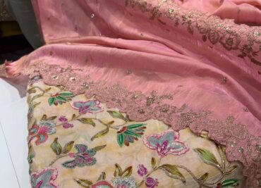 Pure Soft Tissue Silk Sarees With Cutwork Border (6)