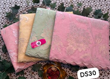 Soft Hnadloom Kota Cotton Sarees With Applique Work (2)