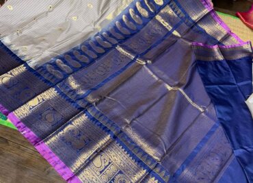 Unique Designer Gadwal Semi Silk Sarees (29)