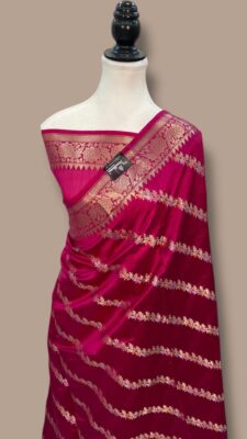Banarasi Semi Raw Mango Silk Sarees (10)