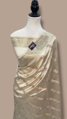 Banarasi Semi Raw Mango Silk Sarees (13)