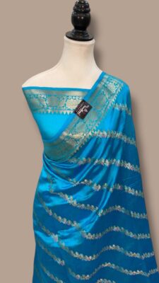 Banarasi Semi Raw Mango Silk Sarees (18)