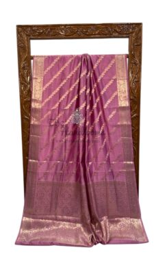 Banarasi Semi Raw Mango Silk Sarees (4)