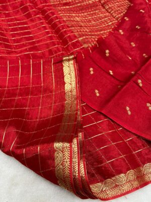 Beautiful Chinnon Viscose Sarees With Blouse (1)