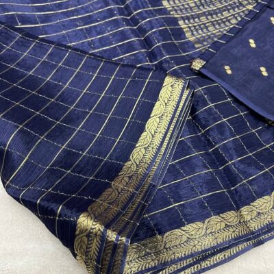Beautiful Chinnon Viscose Sarees With Blouse (10)
