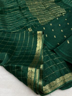 Beautiful Chinnon Viscose Sarees With Blouse (12)