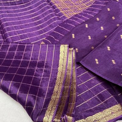 Beautiful Chinnon Viscose Sarees With Blouse (14)
