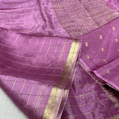 Beautiful Chinnon Viscose Sarees With Blouse (2)