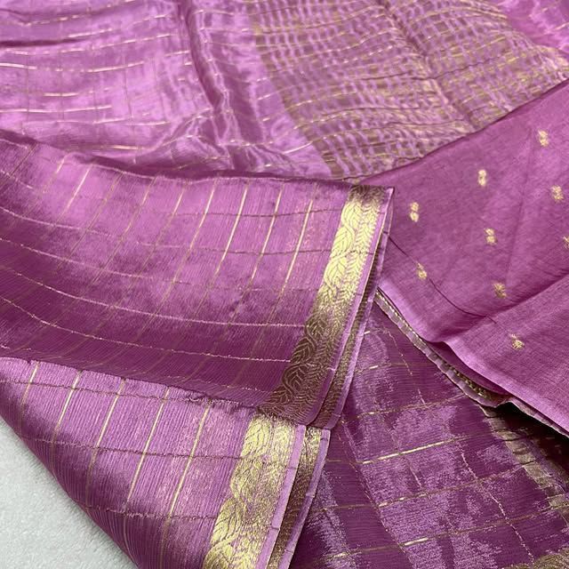 Beautiful Chinnon Viscose Sarees With Blouse (2)