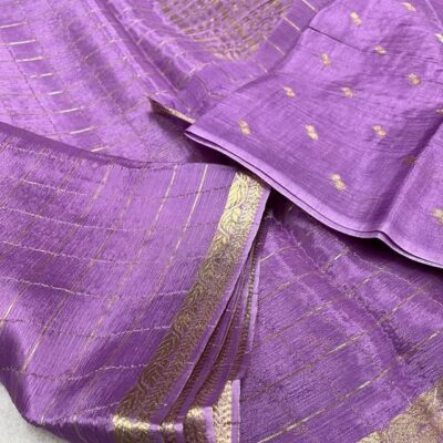 Beautiful Chinnon Viscose Sarees With Blouse (4)