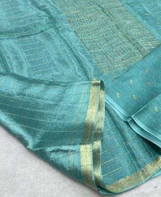 Beautiful Chinnon Viscose Sarees With Blouse (5)