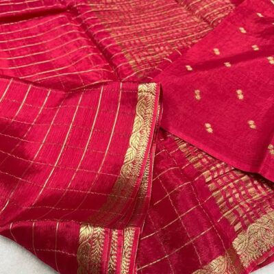 Beautiful Chinnon Viscose Sarees With Blouse (8)