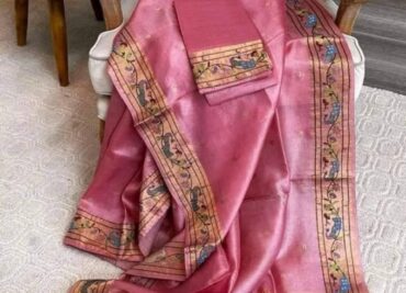 Embroidary Work Tussar Pure Silk Sarees (12)