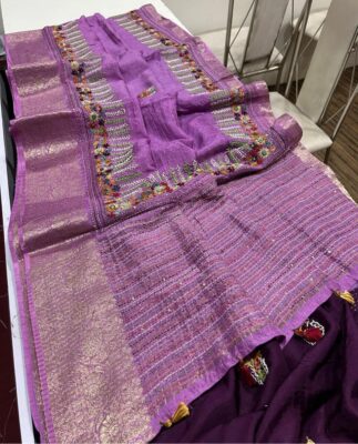 Exclusive Munga Silk Zari Checks Sarees (13)
