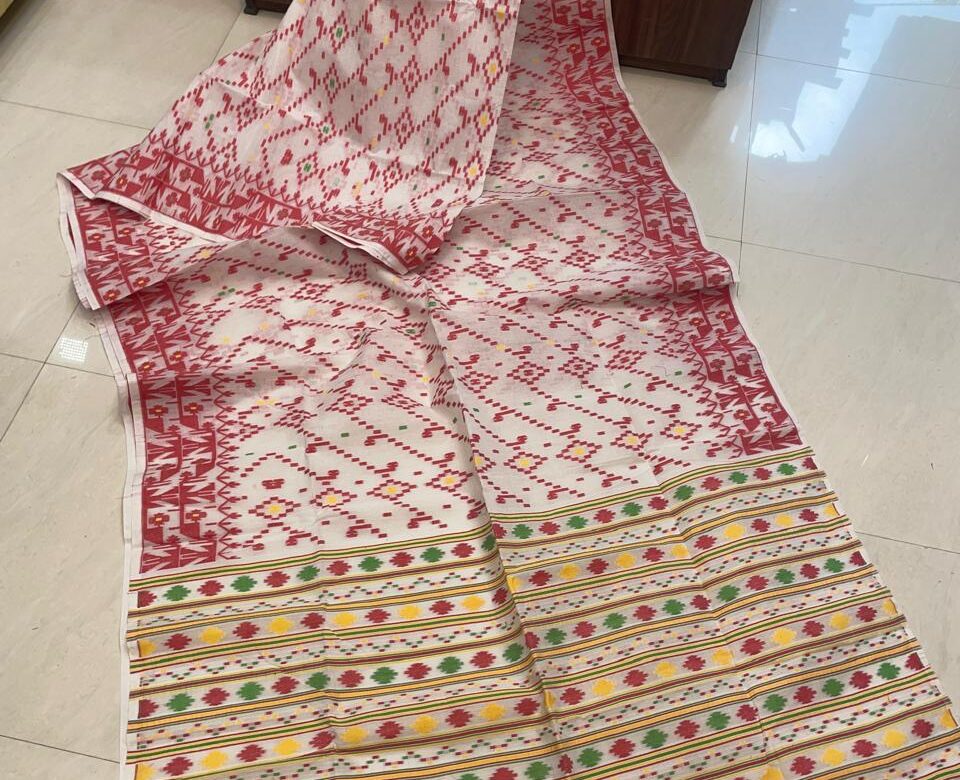 Exclusive Pure Cotton Dhakai Jamdhani Sarees (8)