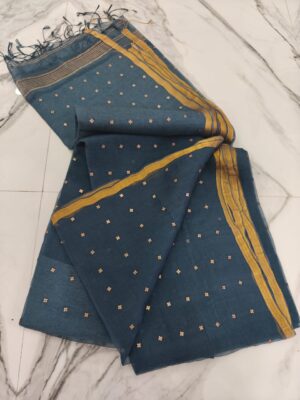 Exclusive Pure Muslin Sequence Hand Weaving Sarees (12)