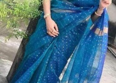Exclusive Pure Muslin Sequence Hand Weaving Sarees (28)
