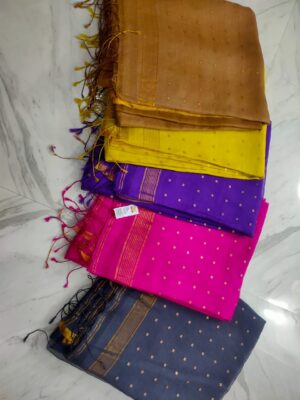 Exclusive Pure Muslin Sequence Hand Weaving Sarees (3)