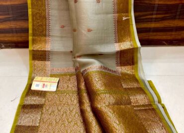 Handloom Banarasi Pure Kora Organza Sarees (6)