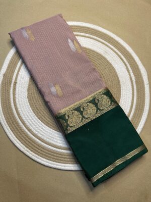 Latest Semi Mysore Crepe Sarees (2)