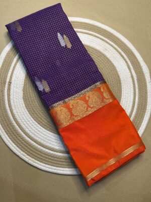 Latest Semi Mysore Crepe Sarees (4)