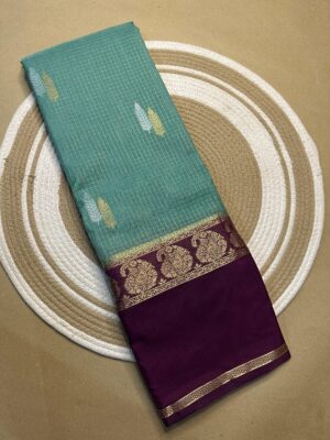 Latest Semi Mysore Crepe Sarees (5)