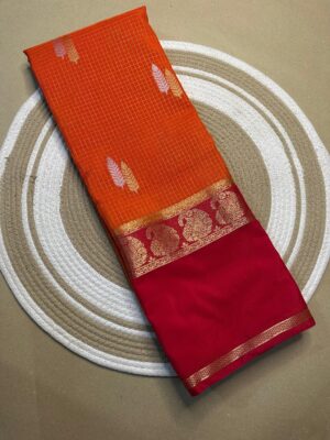 Latest Semi Mysore Crepe Sarees (6)